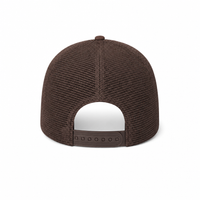 Rapper Flex High Crown Trucker Cap with Mesh Panels thumbnail 166 brown and white back