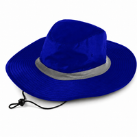 Hi Vis Reflector Safety Hat thumbnail 55 royal blue angle