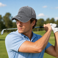 GTO Enzyme Washed Trucker Cap with Adjustable Mesh Back thumbnail 73 grey moodboard