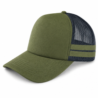 Flex Stripe A Frame High Profile Trucker Cap thumbnail 80 loden angle