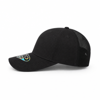 GTO 112 Trucker Hat with Ventilated Comfort and Adjustable Fit thumbnail 76 charcoal black left