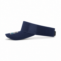 Pro Golf Visor with Adjustable Velcro Strap and Mesh Ventilation thumbnail 22 navy left