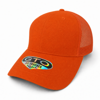 GTO 112 Trucker Hat with Ventilated Comfort and Adjustable Fit thumbnail 151 orange angle