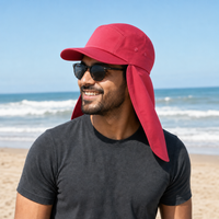 7504 Flex Cotton Legionnaire Caps with Adjustable Velcro Strap thumbnail 104 pink moodboard