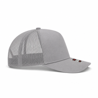 Ottocap 32285 A-Frame 5-Panel Mesh Back Trucker Hat thumbnail 52 grey right