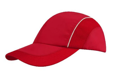 3802 4 PNL SPORTS CAP WITH MESH INSERTS RO/WH