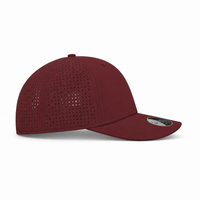 Breezy Lightweight Ventilated Nylon Cap with PVC Closure thumbnail 11 burgundy right