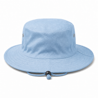 Surf Hat with Break-Away Strap in Wide Brim Design thumbnail 61 skyblue back