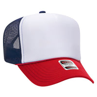 Ottocap 39165 High Crown Foam trucker with rope thumbnail 152 ottocap 39165 high crown foam trucker with rope