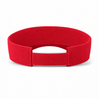 Pro Series Breathable Adjustable Sports Visor thumbnail 45 red back