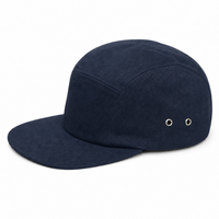 Flex R165 Premium Cotton 5-Panel Adjustable Cap thumbnail 24 navy angle
