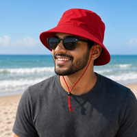 Flex Premium Surf Hat With Break-Away Strap thumbnail 42 red moodboard