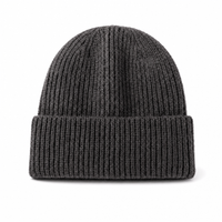 Premium Lambswool Flex Beanie with Cuff – Ultra Soft & Warm thumbnail 91 charcoal front