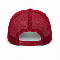 R168 Trucker Hat with Breathable Mesh and Adjustable Fit thumbnail 64 cardinal back