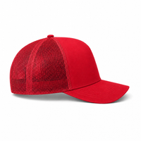Kosiosko Structured Cotton Blend Trucker Hat thumbnail 17 red right