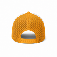 Rapper Flex High Crown Trucker Cap with Mesh Panels thumbnail 228 gold hat white front back