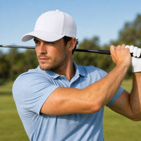 Cool & Dry Mini Piqué Mid Pro Cap with Comfort Stretch Sweatband thumbnail 30 solid white moodboard