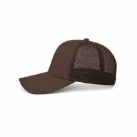 Rapper Flex High Crown Trucker Cap with Mesh Panels thumbnail 164 brown and white left