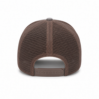 GTO Enzyme Washed Destroyed Trucker Cap with Mesh Back thumbnail 46 coffee back