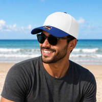 OTTO CAP 5-Panel Mid Profile Structured Baseball Cap thumbnail 31 royal white moodboard
