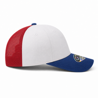 GTO 112 Trucker Hat with Ventilated Comfort and Adjustable Fit thumbnail 68 royal white red right