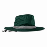 Hi Vis Reflector Safety Hat thumbnail 38 bottle green left