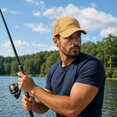 GTO Enzyme Washed Trucker Cap with Adjustable Mesh Back