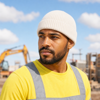Premium Lambswool Flex Beanie with Cuff – Ultra Soft & Warm thumbnail 44 white moodboard
