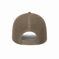 Rapper Flex High Crown Trucker Cap with Mesh Panels thumbnail 207 khakhi brown back