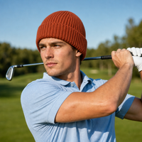 Premium Merino Wool Beanie with Cuff – Soft & Warm Knit Hat thumbnail 32 rust moodboard
