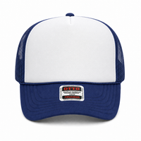 Ottocap 39165 High Crown Foam trucker with rope thumbnail 111 navy white navy front