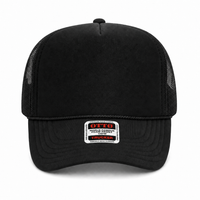 Ottocap 39165 High Crown Foam trucker with rope thumbnail 3 black front