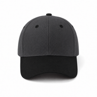 HBC Two-Tone Cap with Iconic Hudson's Bay Stripes thumbnail 9 charcoal/black front