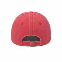 Flex Enzyme Washed Adjustable Baseball Cap thumbnail 40 red back