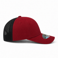 GTO 112 Trucker Hat with Ventilated Comfort and Adjustable Fit thumbnail 125 cardinal black right