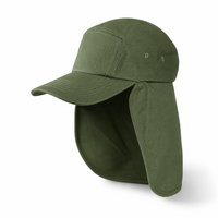 7504 Flex Cotton Legionnaire Caps with Adjustable Velcro Strap thumbnail 86 army angle