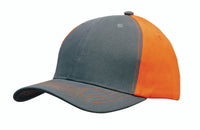 Brushed Heavy Cotton Contrast Baseball Cap with Adjustable Strap 4001 thumbnail 2 brushed heavy cotton contrast baseball cap with adjustable strap 4001