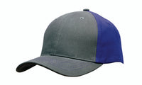 Brushed Heavy Cotton Contrast Baseball Cap with Adjustable Strap 4001 thumbnail 4 brushed heavy cotton contrast baseball cap with adjustable strap 4001