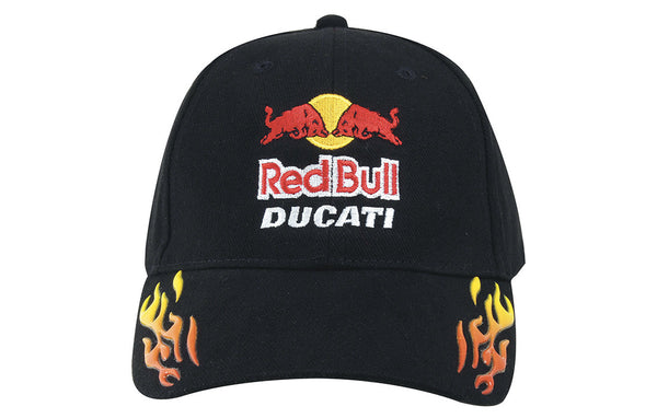 Brushed Heavy Cotton 6-Panel Baseball Cap with Sonic Flame Design 4016
