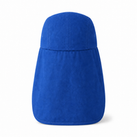 7504 Flex Cotton Legionnaire Caps with Adjustable Velcro Strap thumbnail 13 royal back