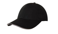 4080 6-Panel Chino Twill Cap with Sandwich Trim thumbnail 1 4080 6-panel chino twill cap with sandwich trim