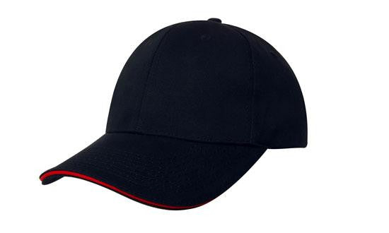 4080 6-Panel Chino Twill Cap with Sandwich Trim