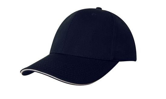 6PNL CHINO TWILL CAP W/SANDWICH