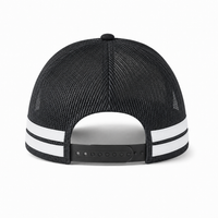 Flex Stripe A Frame High Profile Trucker Cap thumbnail 21 charcoal black white back