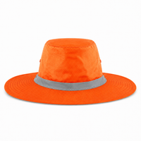 Hi Vis Reflector Safety Hat thumbnail 5 flouro orange back