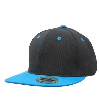4137 KIDS AMER/T FLAT PEAK 2 TONE BL/CY