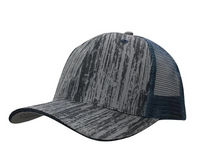 6PNL WOODPRINT POLY TWILL MESH BGR/ST thumbnail 2