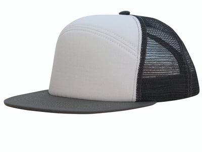 4159 6-Panel A-Frame Mesh Back Cap with Flat Peak