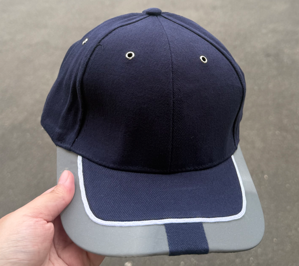 6 Panel Heavy Brushed Cotton Cap with Reflective Trim