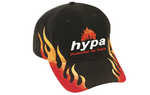 6-Panel Brushed Heavy Cotton Cap with Double Flame Embroidery 4236BL